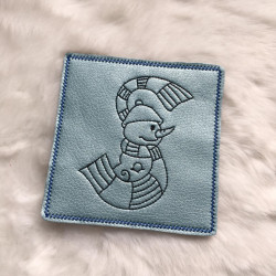 Stickdatei - Schneemann Alphabet Buchstabe S